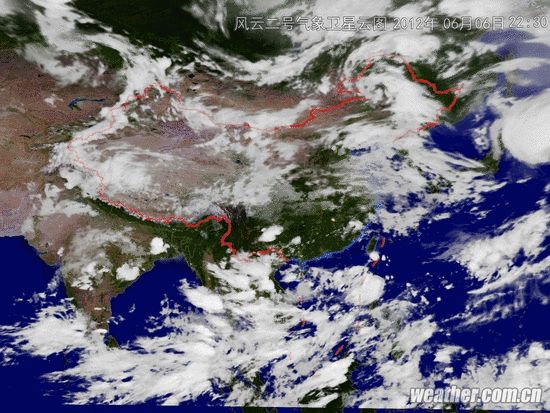 高清卫星云图天气预报